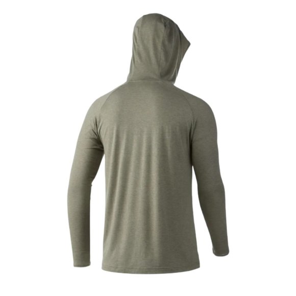 NWT Huk Green Pullover Long Sleeve Front Pocket Waypoint Hoodie - Picture 2 of 7